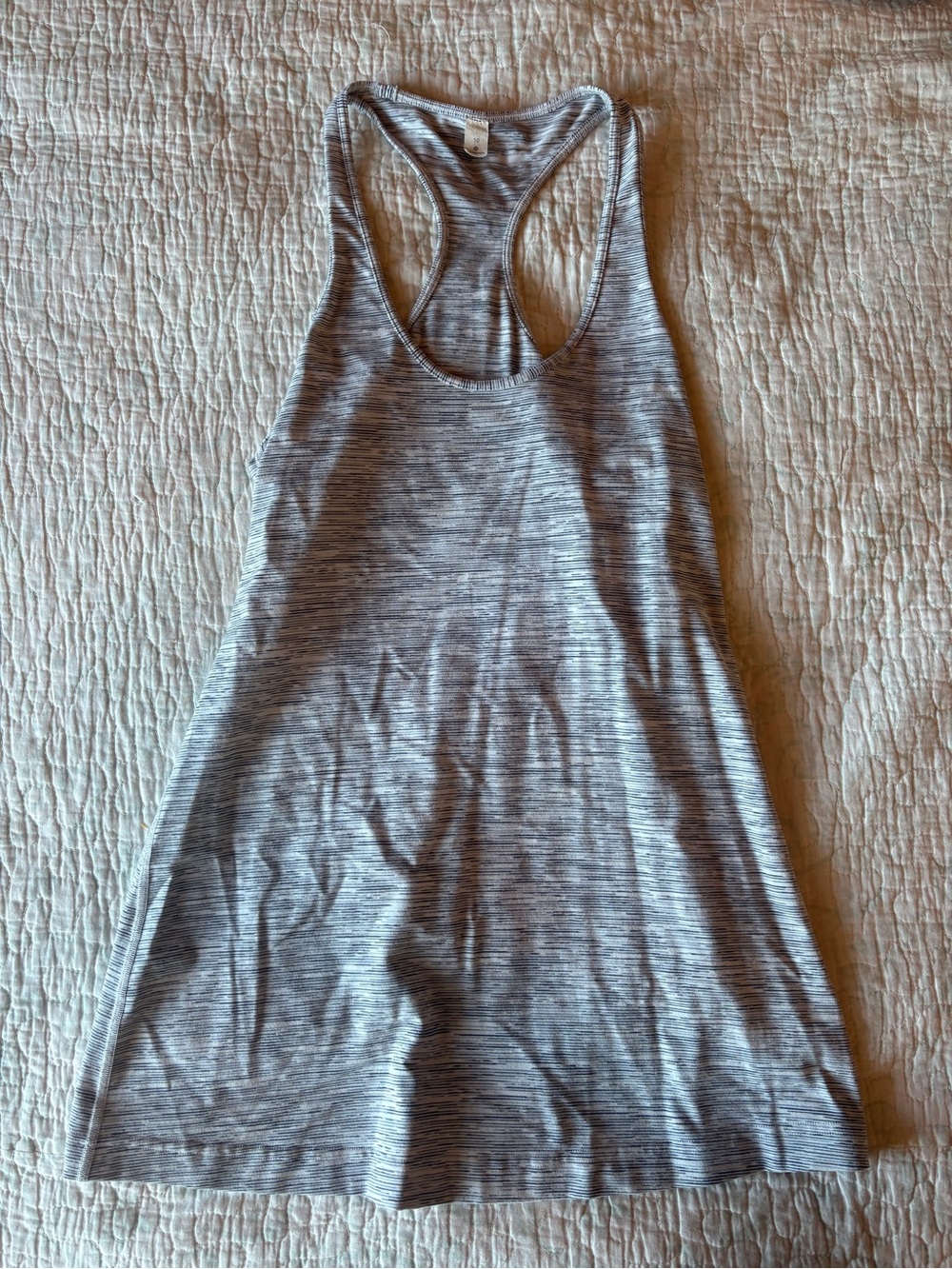 lululemon athletica Heathered Light Gray Racerback Tank